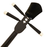 KS-193 与那城型 黒木 上等本張り 本牛革大島紬 黒木八角（沖縄県産）