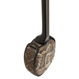 KS-193 与那城型 黒木 上等本張り 本牛革大島紬 黒木八角（沖縄県産）