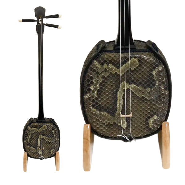 KS-193 与那城型 黒木 上等本張り 本牛革大島紬 黒木八角（沖縄県産）