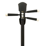 KS-193 与那城型 黒木 上等本張り 本牛革大島紬 黒木八角（沖縄県産）