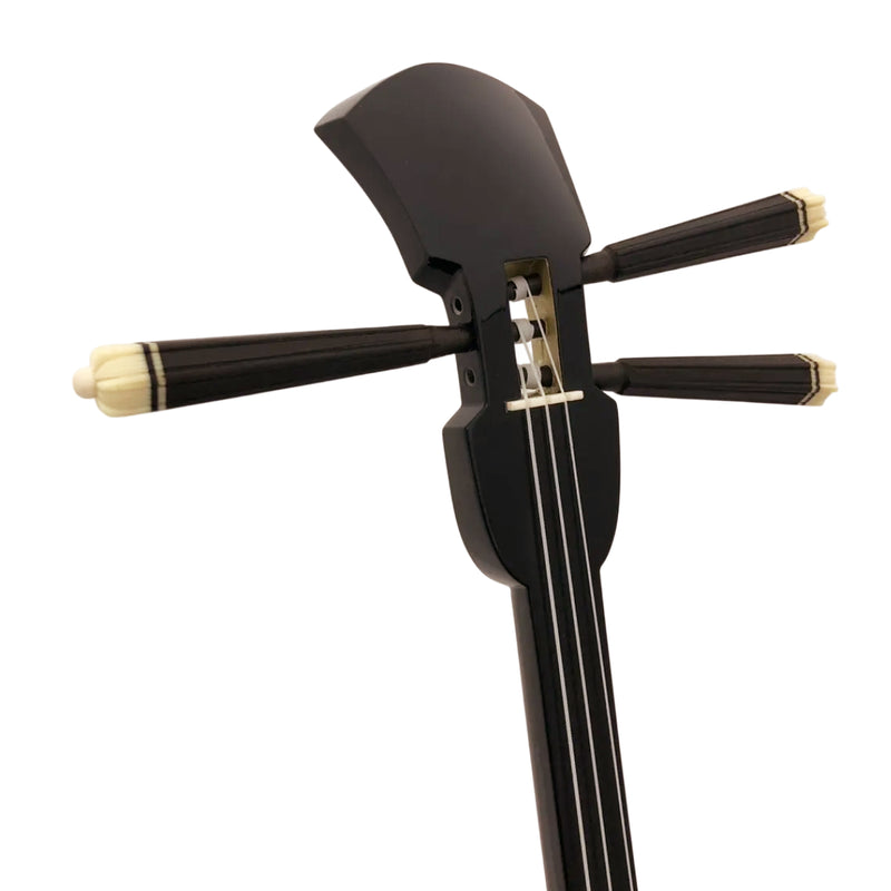 KS-208 真壁型 青黒檀  上等本張り 本牛革御紋 黒木スイムサンド（沖縄県産）