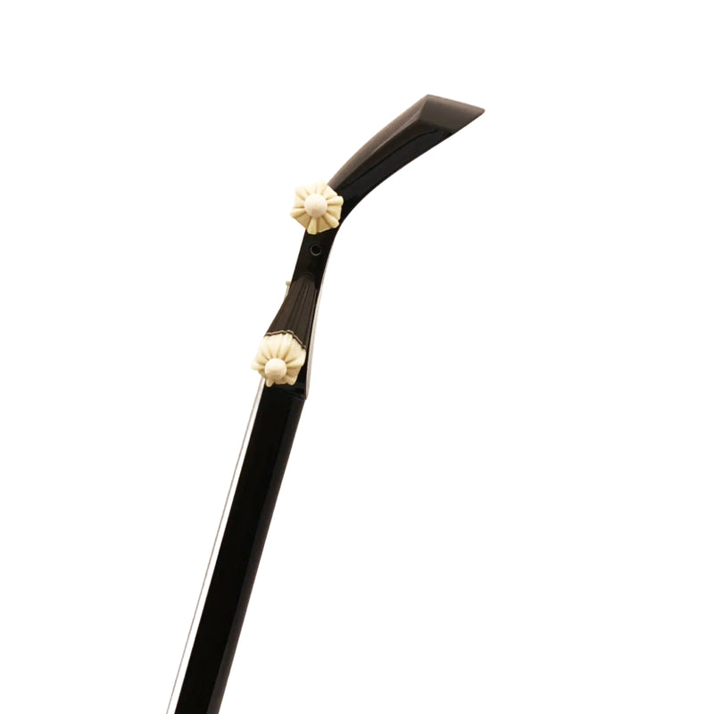 KS-208 真壁型 青黒檀  上等本張り 本牛革御紋 黒木スイムサンド（沖縄県産）