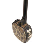 KS-208 真壁型 青黒檀  上等本張り 本牛革御紋 黒木スイムサンド（沖縄県産）