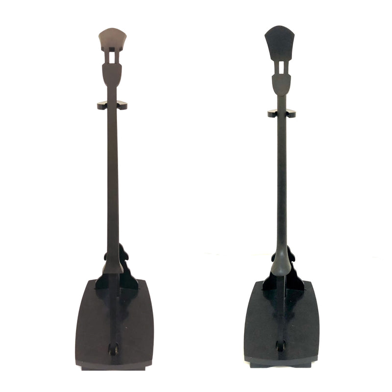 KS-208 真壁型 青黒檀  上等本張り 本牛革御紋 黒木スイムサンド（沖縄県産）