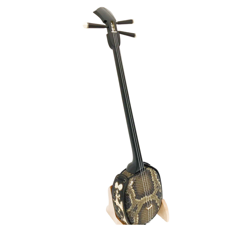 KS-208 真壁型 青黒檀  上等本張り 本牛革御紋 黒木スイムサンド（沖縄県産）