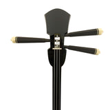 KS-208 真壁型 青黒檀  上等本張り 本牛革御紋 黒木スイムサンド（沖縄県産）