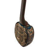 KS-210 真壁型 黒檀 (カマゴン) 上等本張り 本牛革御紋 ゆし木 実入り（沖縄県産）