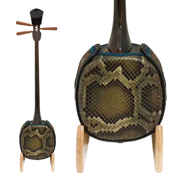 KS-210 真壁型 黒檀 (カマゴン) 上等本張り 本牛革御紋 ゆし木 実入り（沖縄県産）