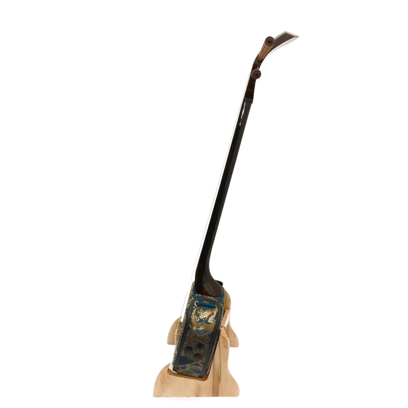 KS-210 真壁型 黒檀 (カマゴン) 上等本張り 本牛革御紋 ゆし木 実入り（沖縄県産）