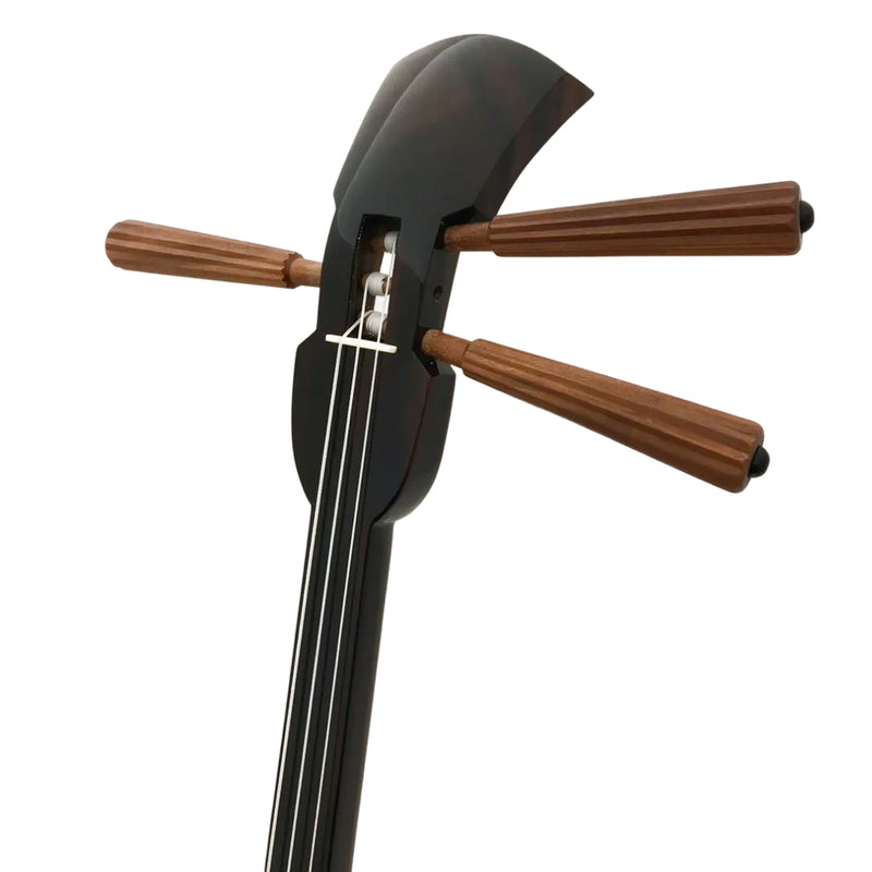 KS-210 真壁型 黒檀 (カマゴン) 上等本張り 本牛革御紋 ゆし木 実入り（沖縄県産）